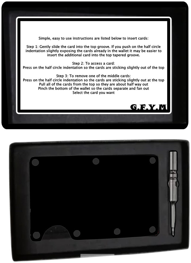 Truckers Laser Engraved Minimalist Aluminum Wallet