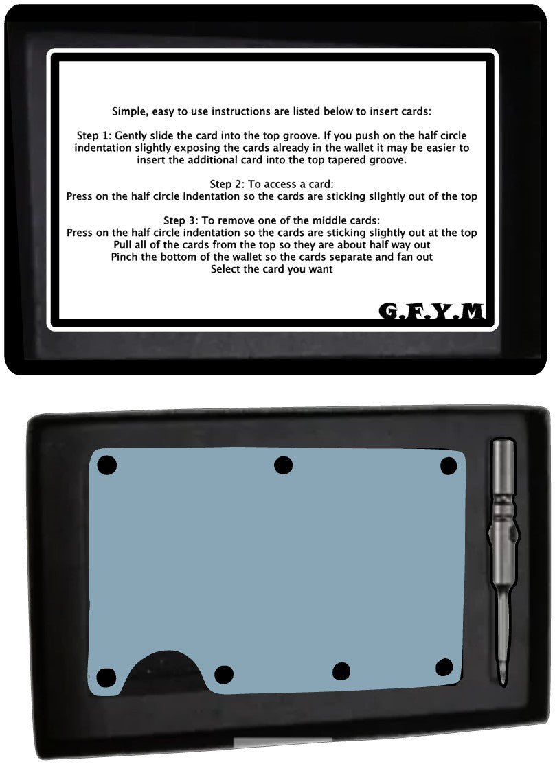 Truckers Laser Engraved Minimalist Aluminum Wallet