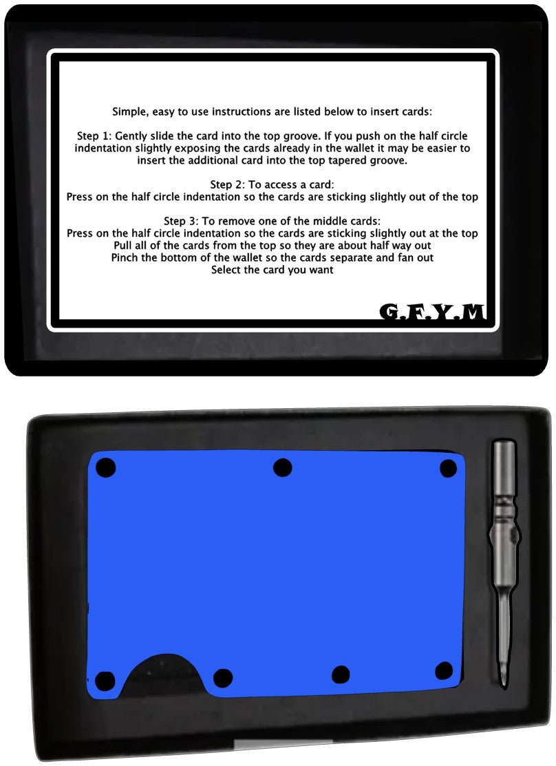 Truckers Laser Engraved Minimalist Aluminum Wallet