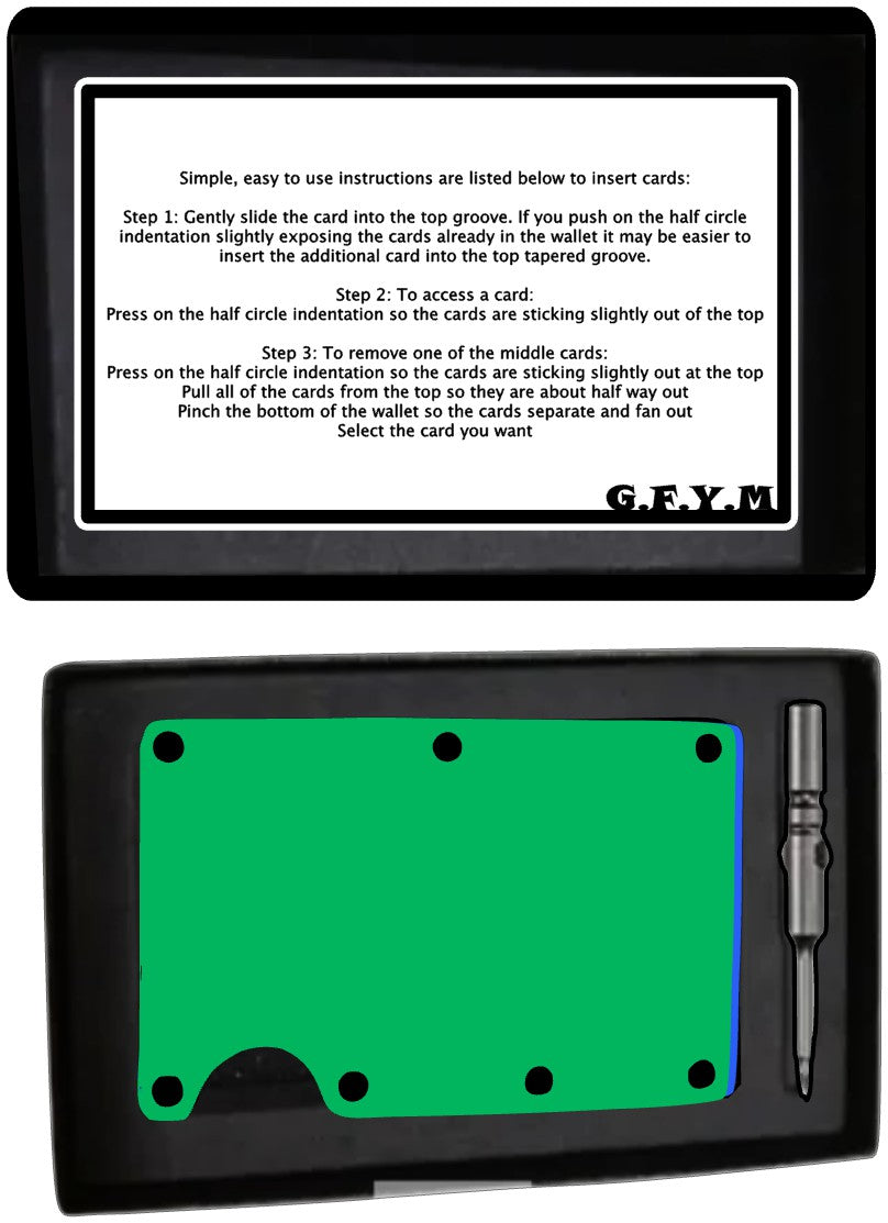 Truckers Laser Engraved Minimalist Aluminum Wallet