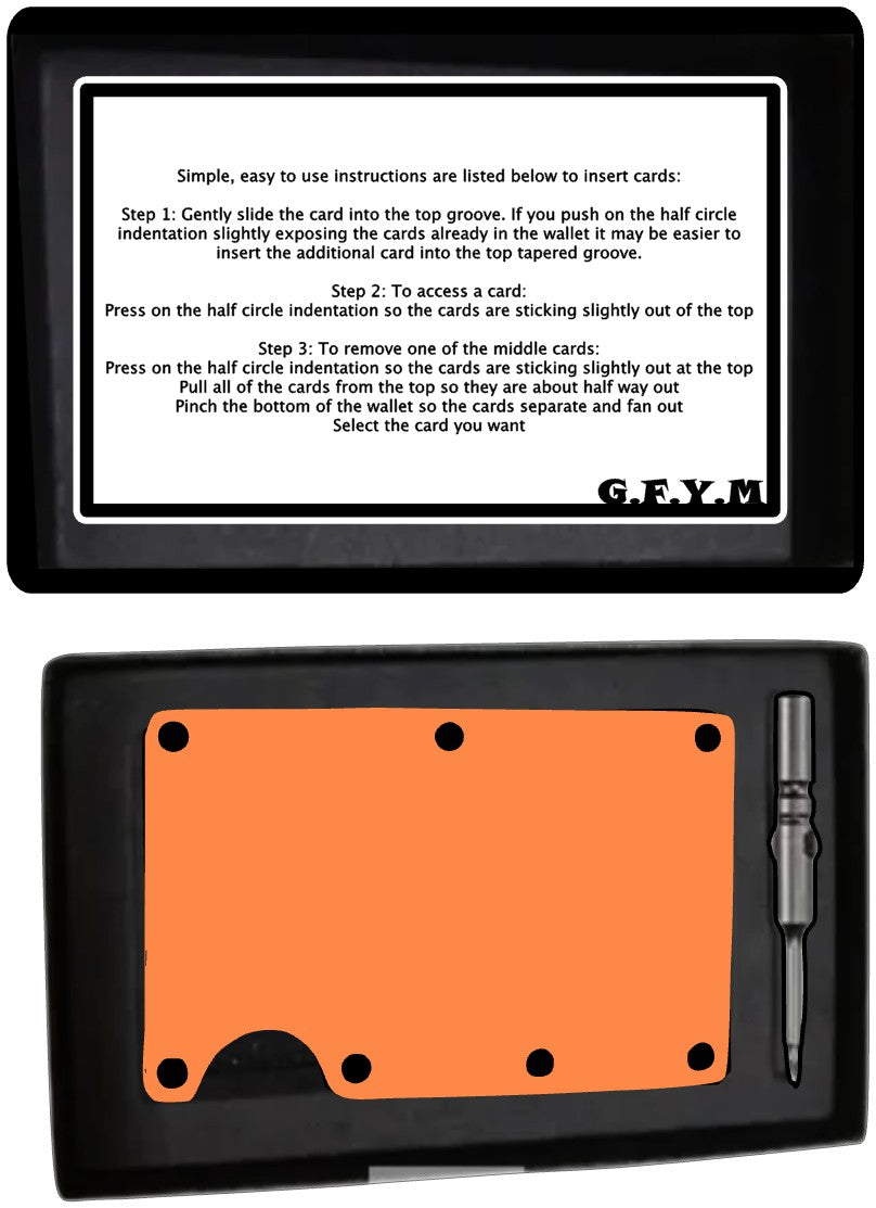Truckers Laser Engraved Minimalist Aluminum Wallet