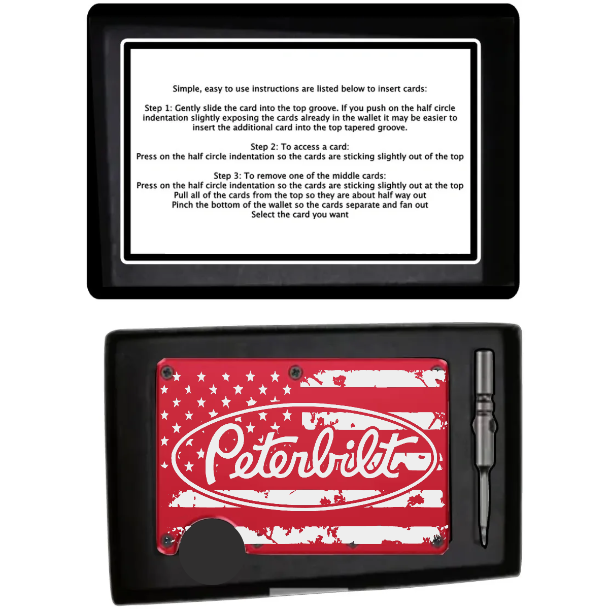 Truckers Laser Engraved Minimalist Aluminum Wallet