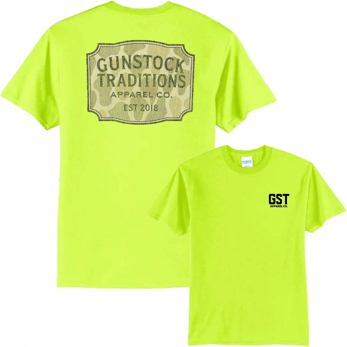 Gunstock Traditions Old-School Camo Badge Tee