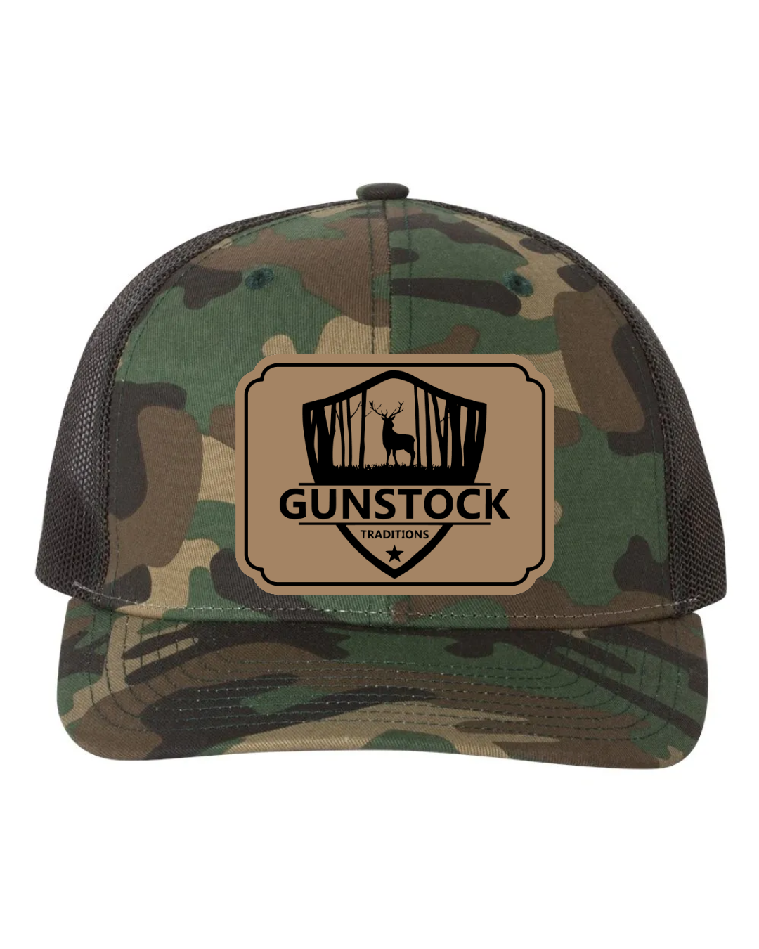 GST Badge Leather Patch Richardson 112 Trucker Hat