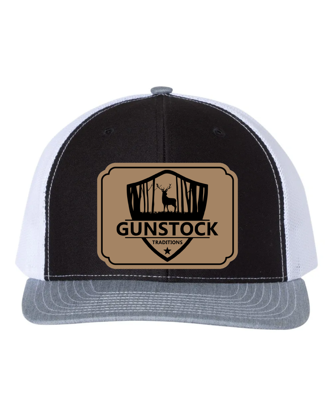 GST Badge Leather Patch Richardson 112 Trucker Hat