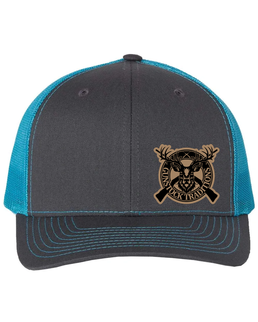 GST Mounted Leather Patch Richardson 112 Trucker Hat