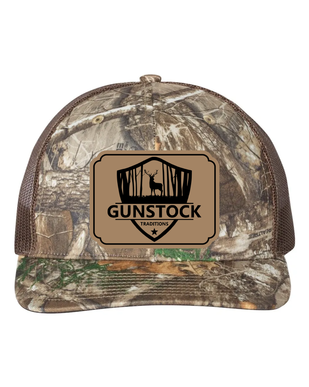 GST Badge Leather Patch Richardson 112 Trucker Hat