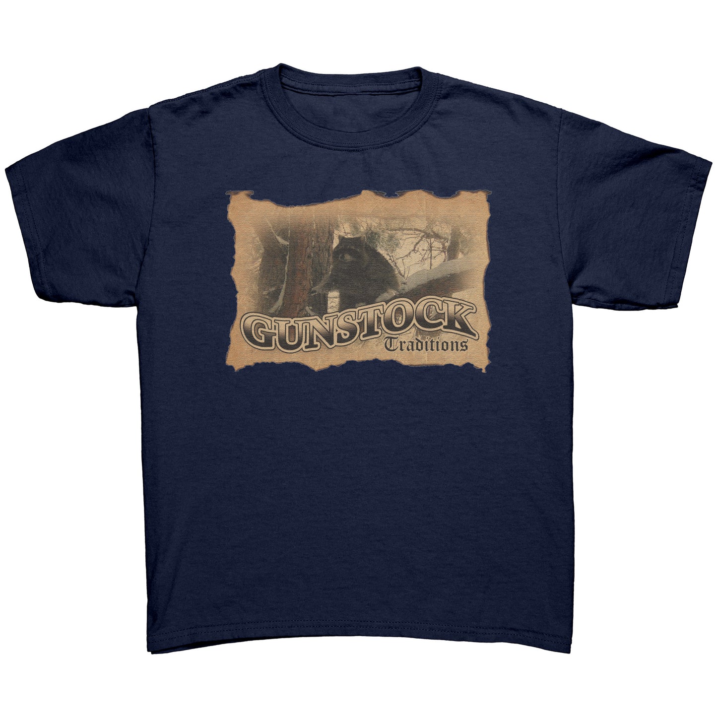 GST Racoon Stamp Youth Logo Tee
