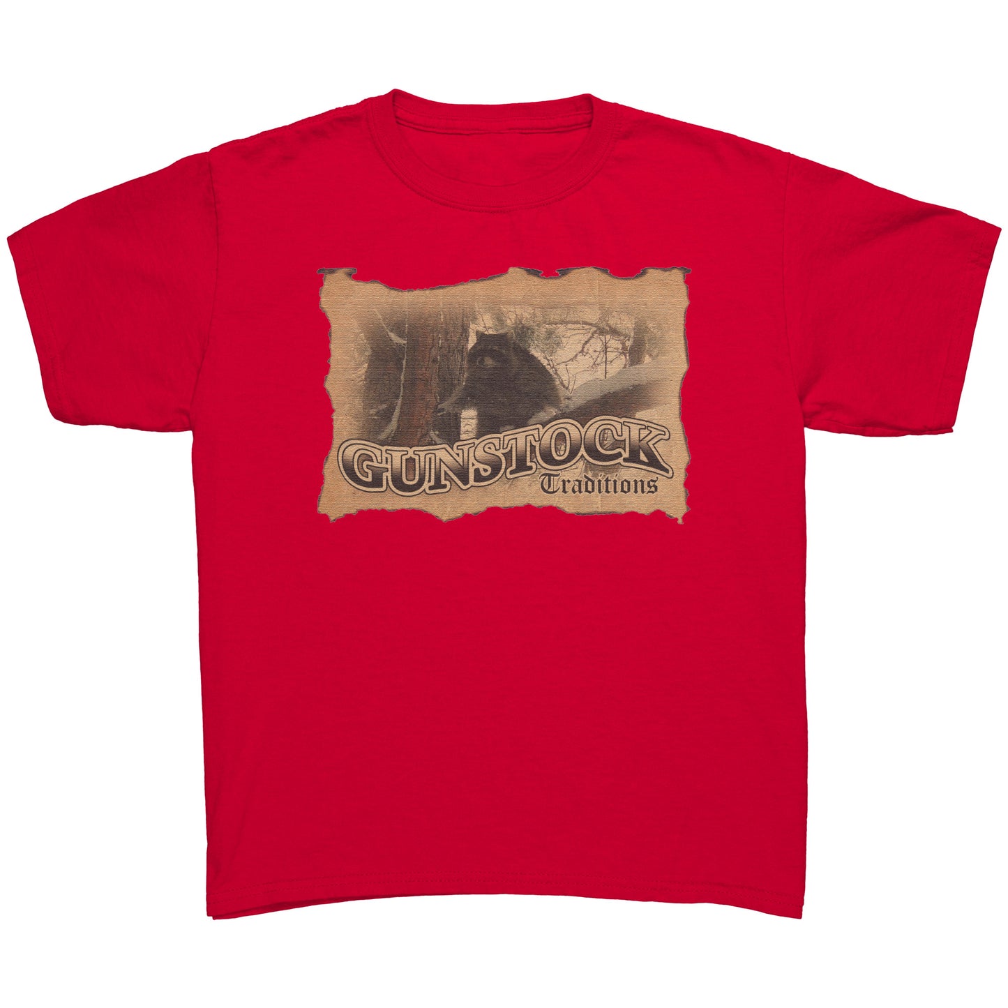 GST Racoon Stamp Youth Logo Tee