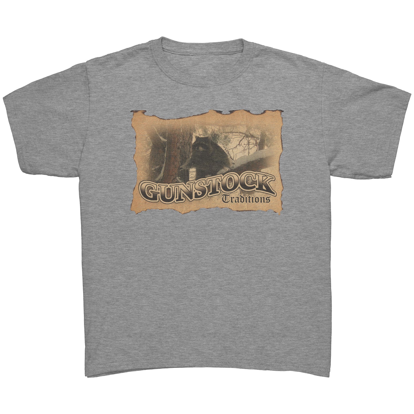 GST Racoon Stamp Youth Logo Tee