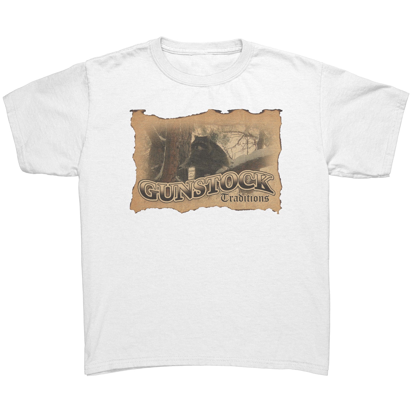 GST Racoon Stamp Youth Logo Tee
