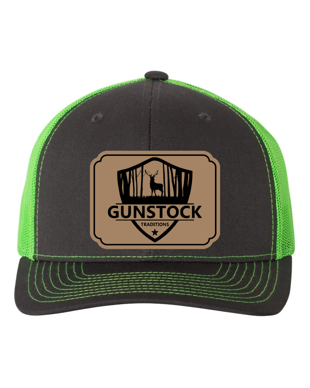 GST Badge Leather Patch Richardson 112 Trucker Hat