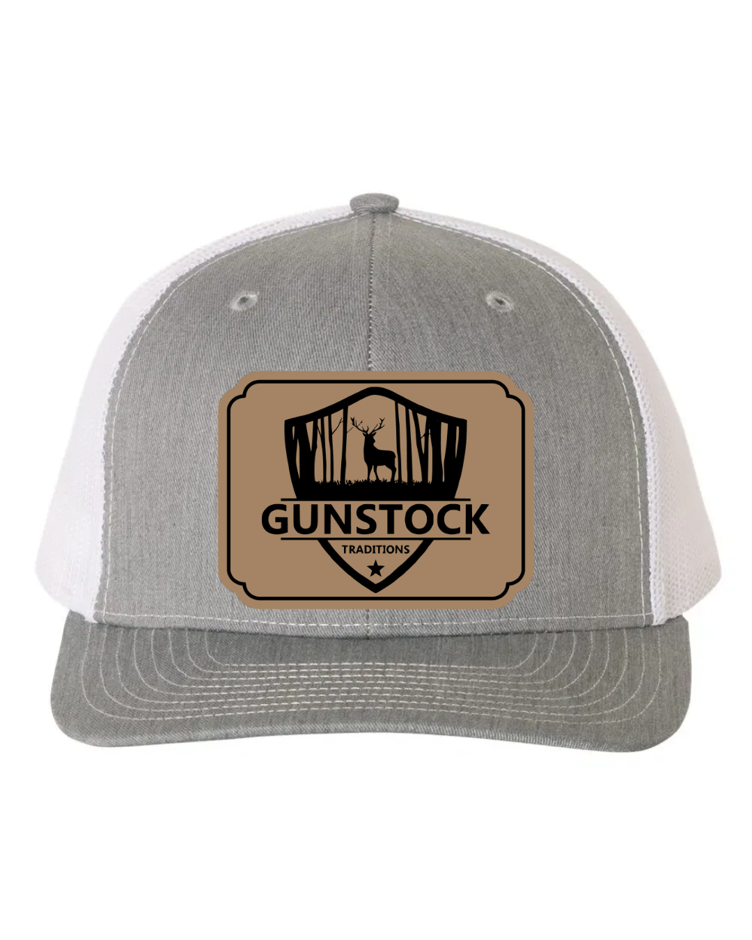 GST Badge Leather Patch Richardson 112 Trucker Hat