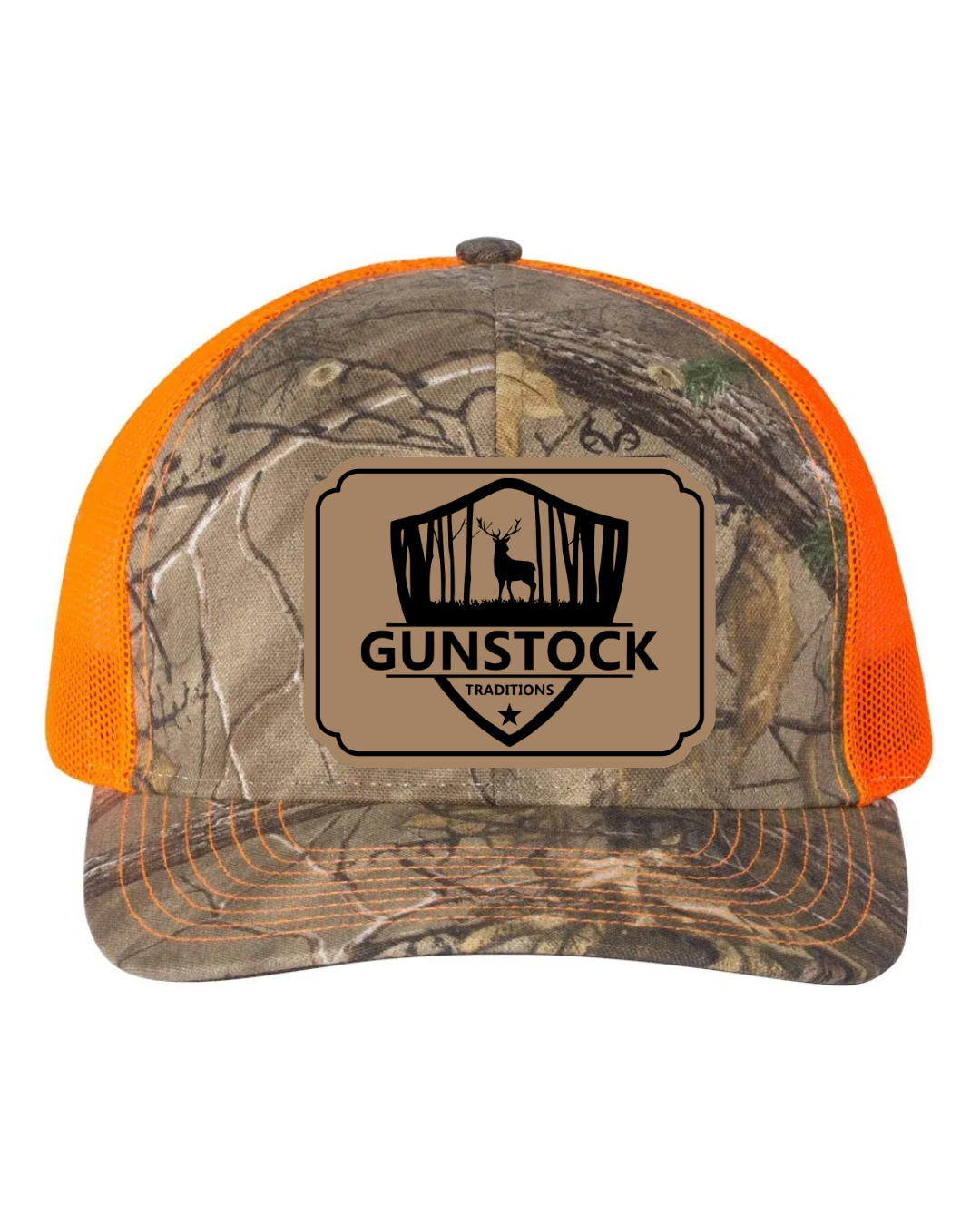 GST Badge Leather Patch Richardson 112 Trucker Hat