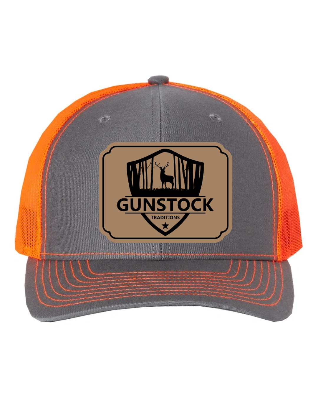 GST Badge Leather Patch Richardson 112 Trucker Hat