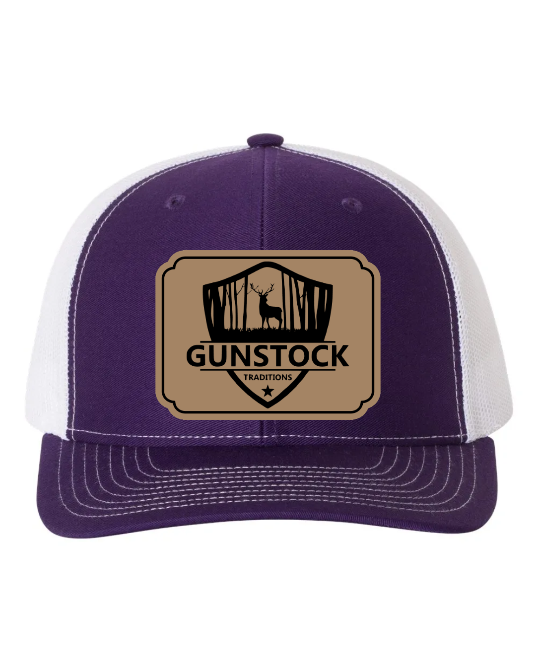 GST Badge Leather Patch Richardson 112 Trucker Hat