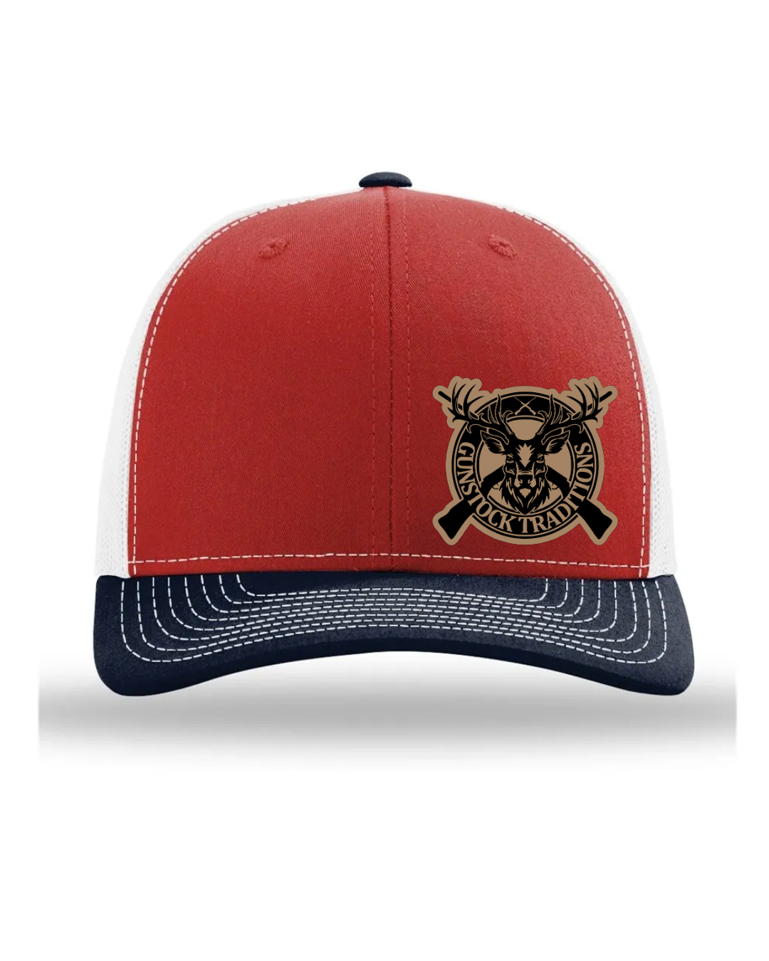 GST Mounted Leather Patch Richardson 112 Trucker Hat
