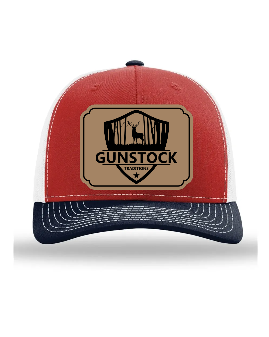 GST Badge Leather Patch Richardson 112 Trucker Hat