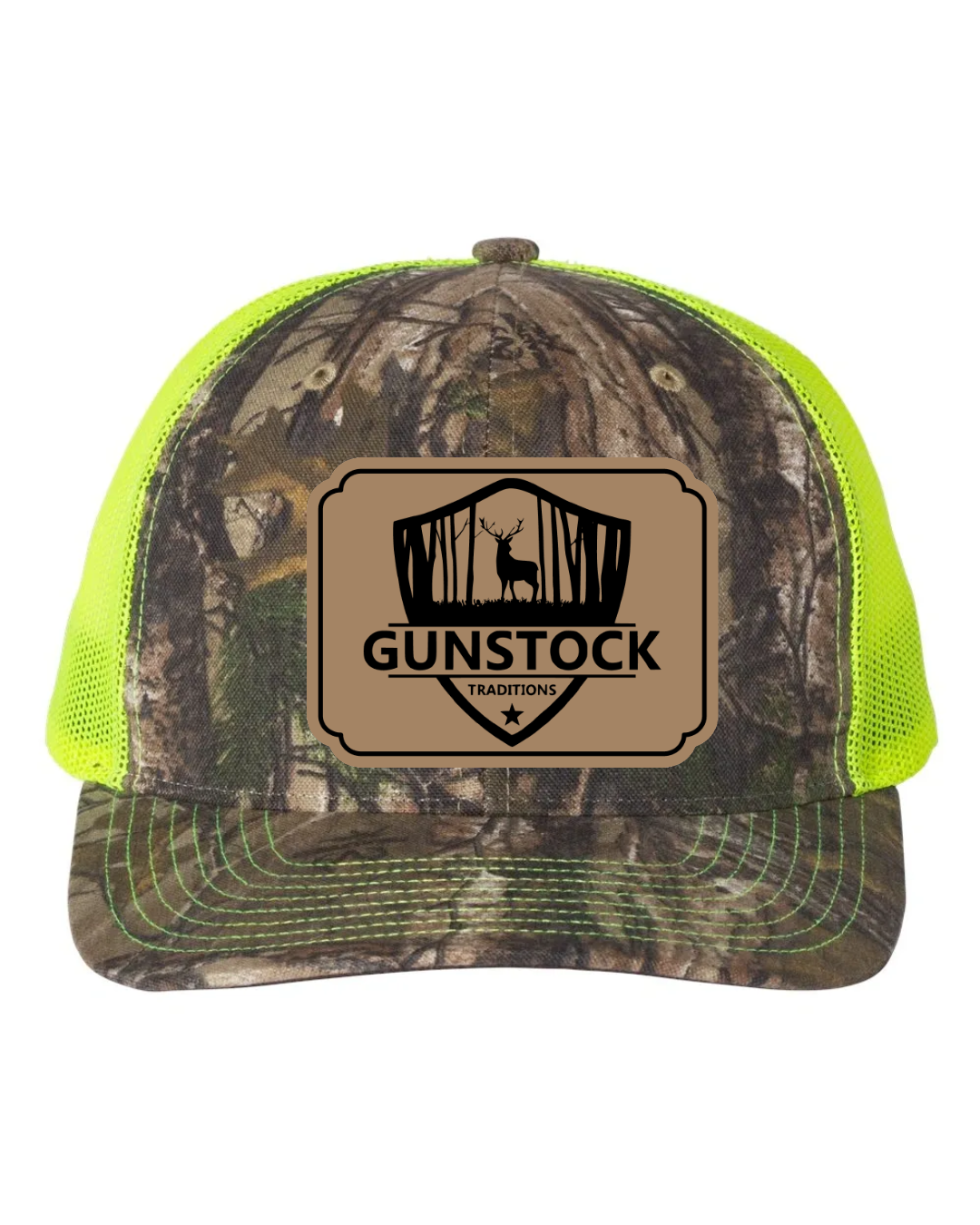 GST Badge Leather Patch Richardson 112 Trucker Hat