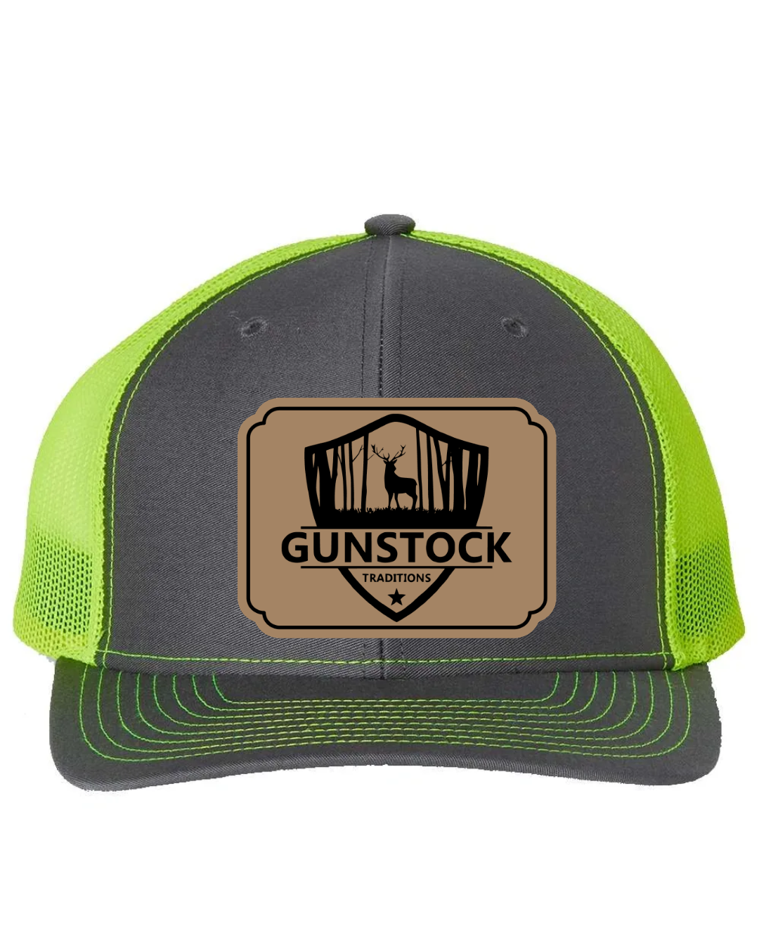 GST Badge Leather Patch Richardson 112 Trucker Hat