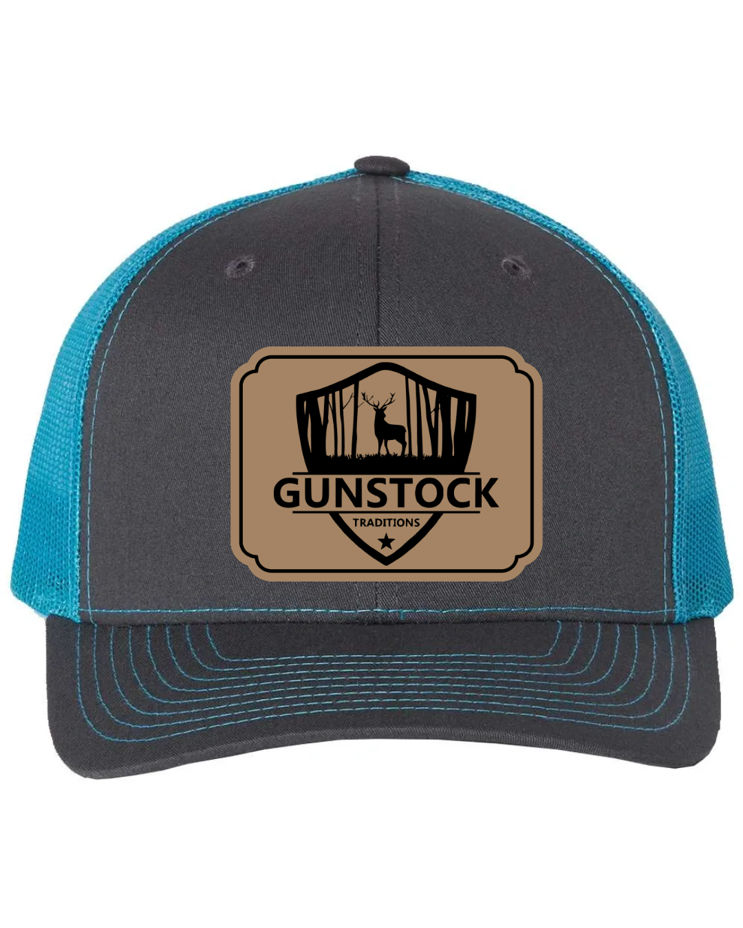 GST Badge Leather Patch Richardson 112 Trucker Hat