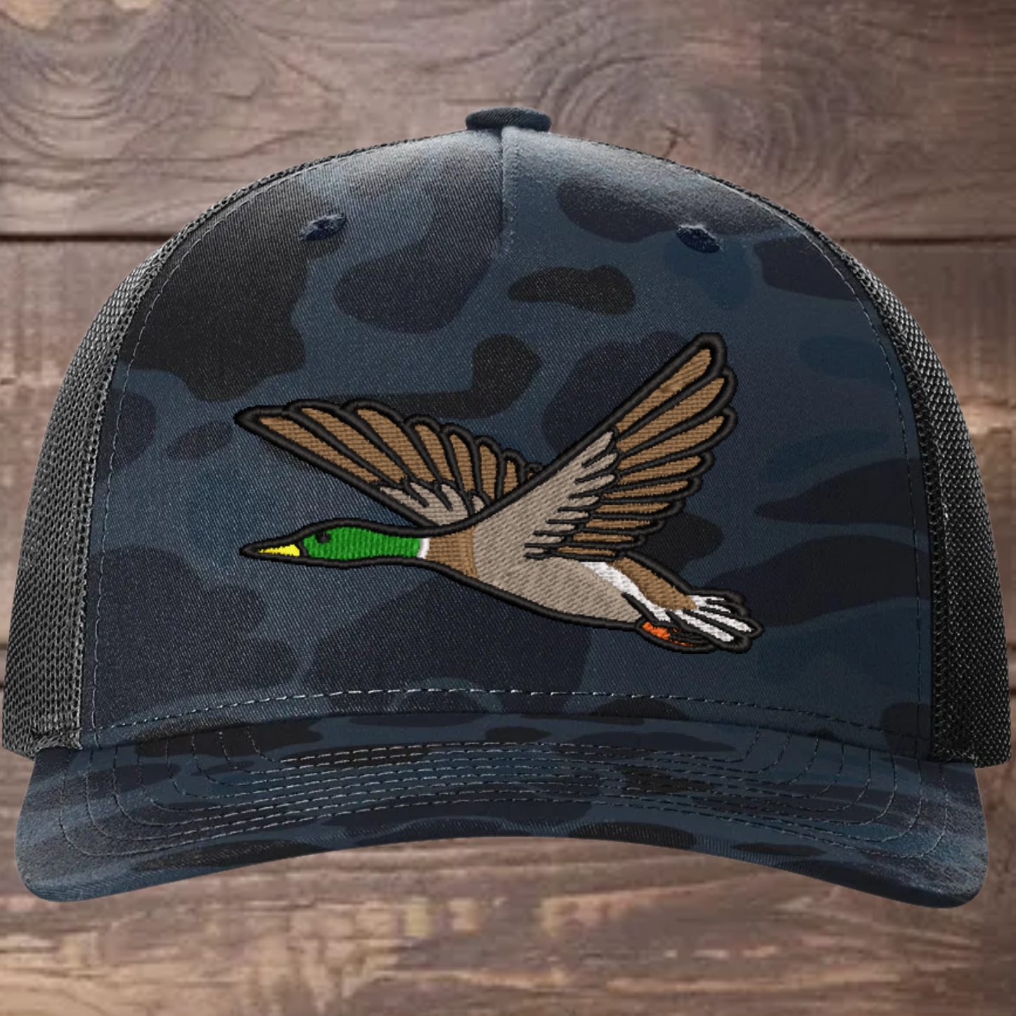 Mallard Duck Embroidered Richardson 112FP Trucker Cap Outdoor Wildlife Hat