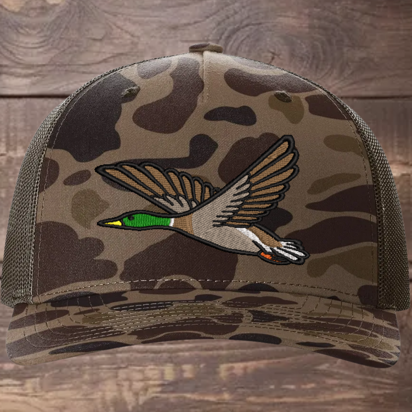 Mallard Duck Embroidered Richardson 112FP Trucker Cap Outdoor Wildlife Hat