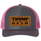 TRUMP or GFYM Richardson 112 Trucker Leather Patch Hat