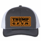 TRUMP or GFYM Richardson 112 Trucker Leather Patch Hat