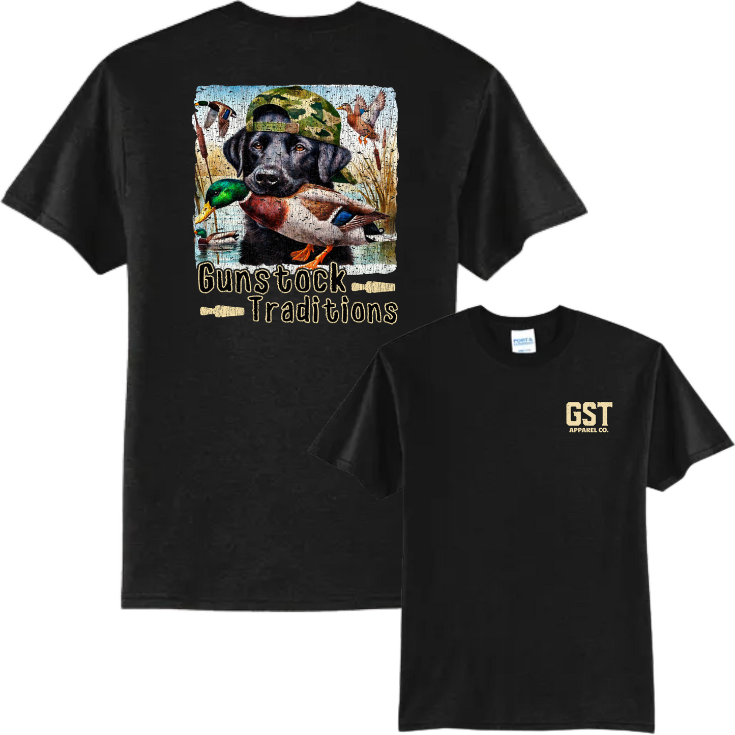 Black Lab Duck Days Tee – Gunstock Traditions Edition