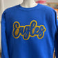 Double Glitter Applique School Team Name Crewneck Sweatshirt