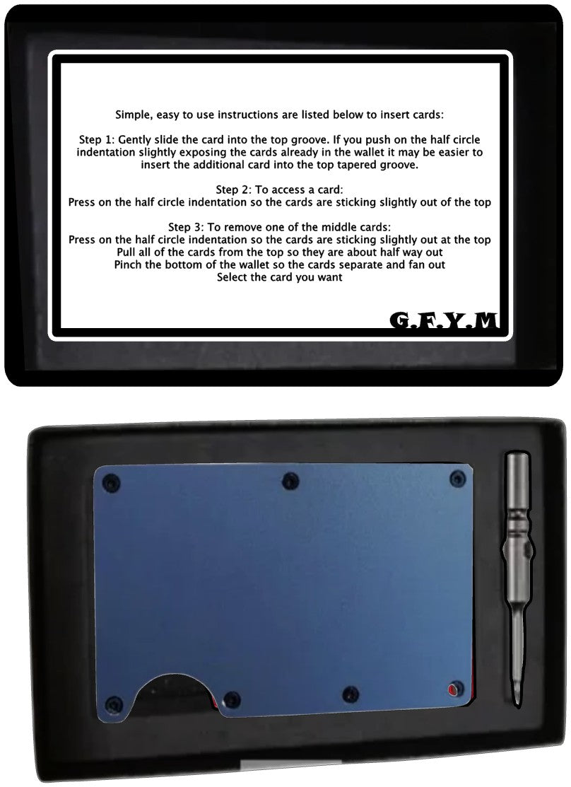 Truckers Laser Engraved Minimalist Aluminum Wallet
