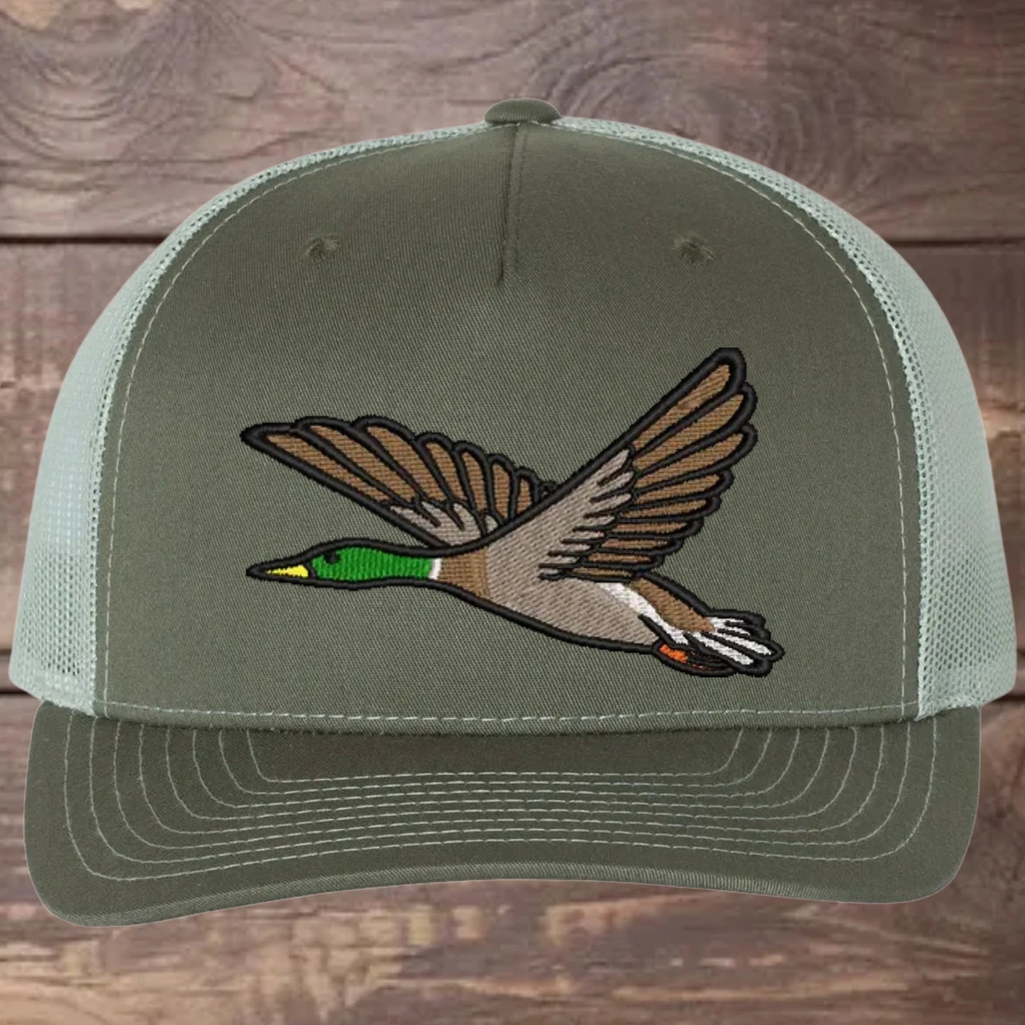 Mallard Duck Embroidered Richardson 112FP Trucker Cap Outdoor Wildlife Hat