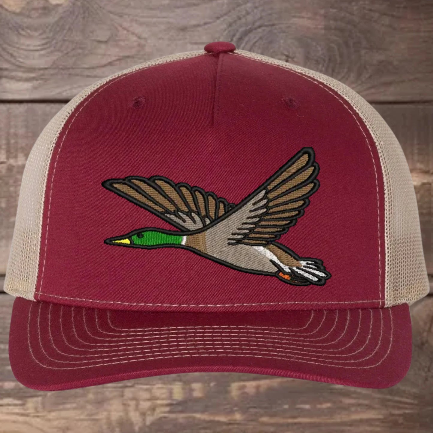 Mallard Duck Embroidered Richardson 112FP Trucker Cap Outdoor Wildlife Hat