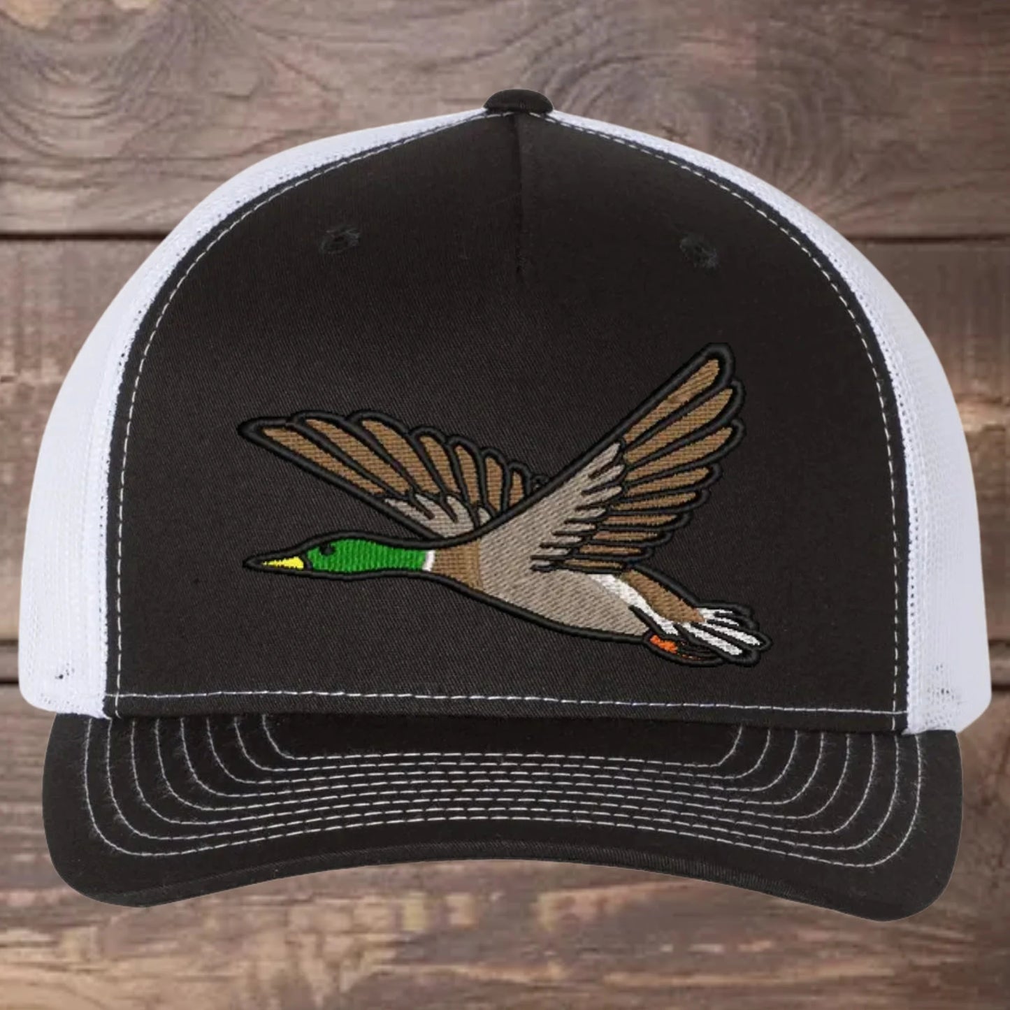 Mallard Duck Embroidered Richardson 112FP Trucker Cap Outdoor Wildlife Hat