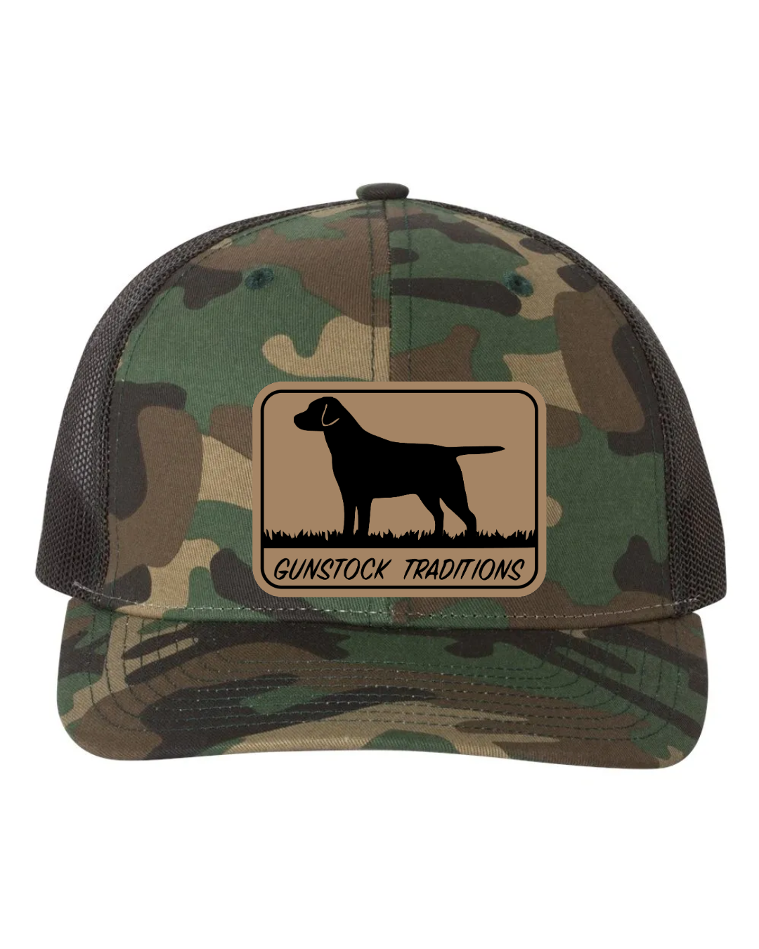 GST Labrador Leather Patch Richardson 112 Trucker Hat