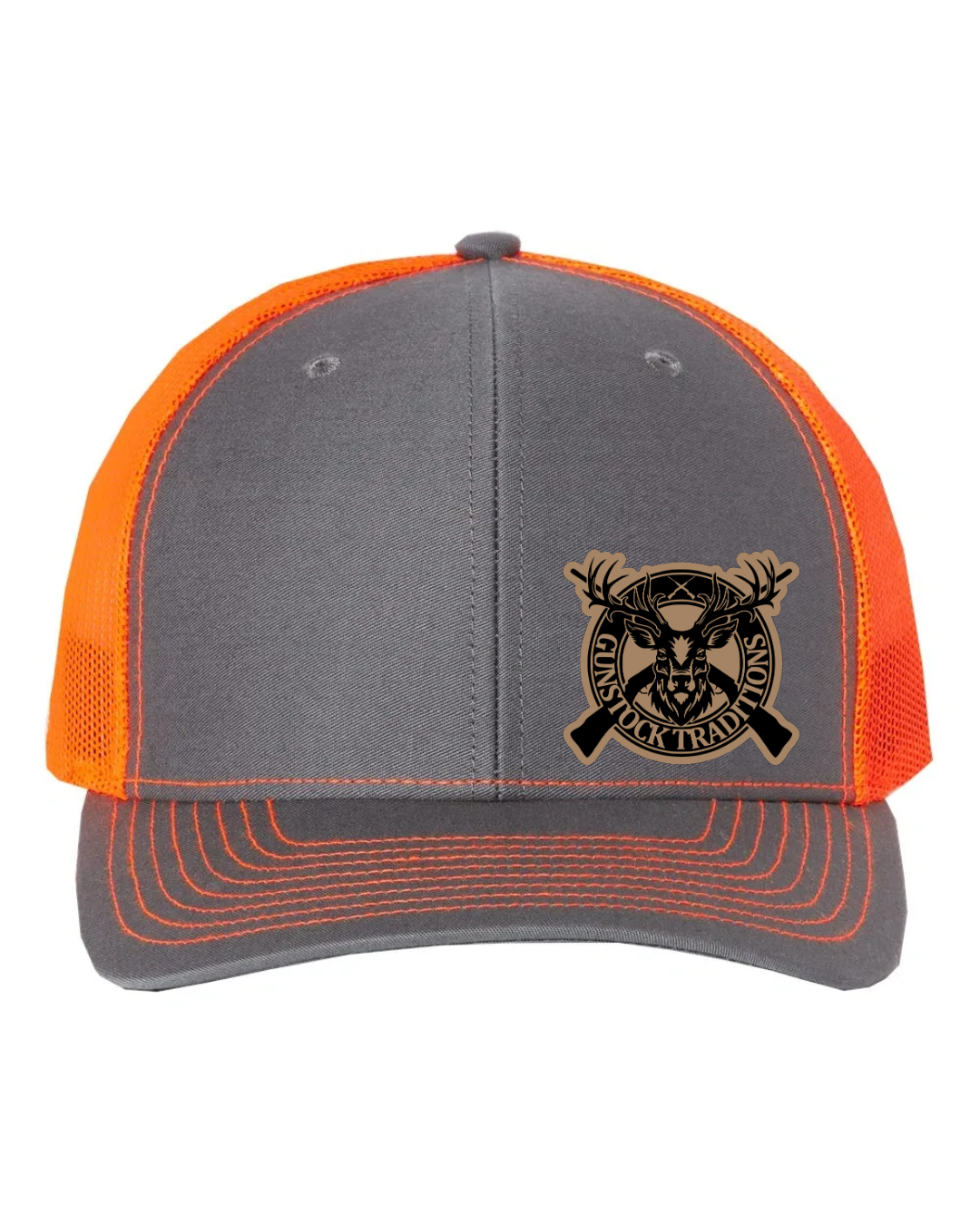 GST Mounted Leather Patch Richardson 112 Trucker Hat