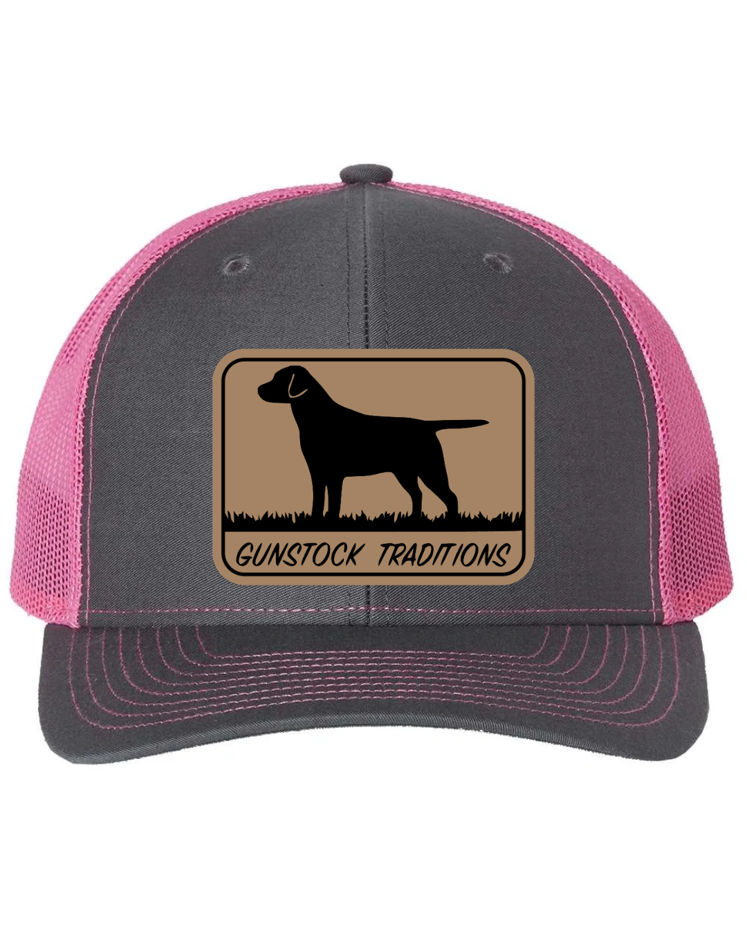 GST Labrador Leather Patch Richardson 112 Trucker Hat