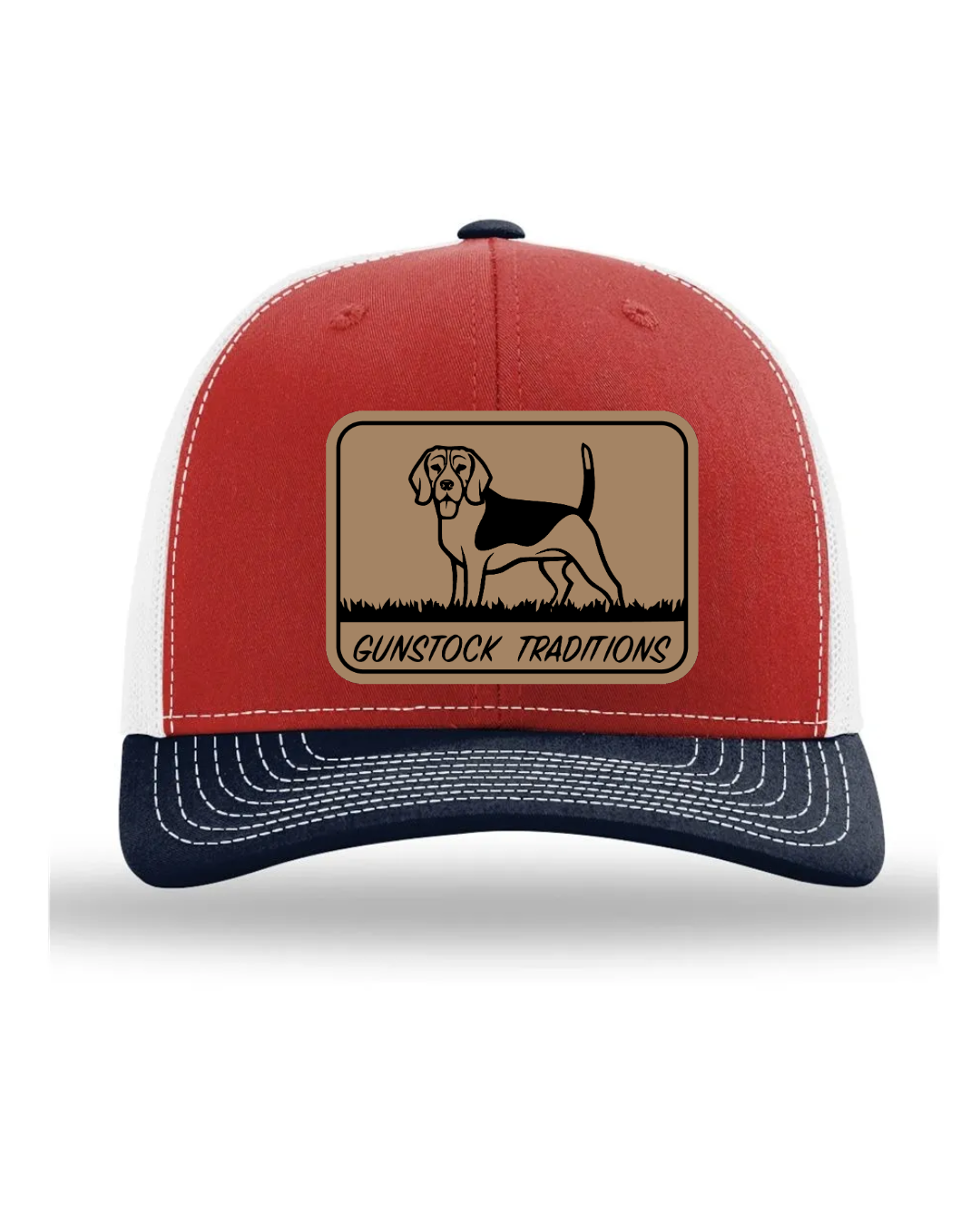 GST Beagle Leather Patch Richardson 112 Trucker Hat