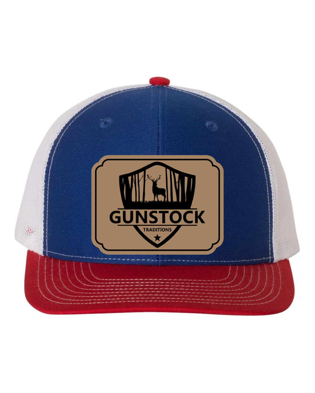 GST Badge Leather Patch Richardson 112 Trucker Hat