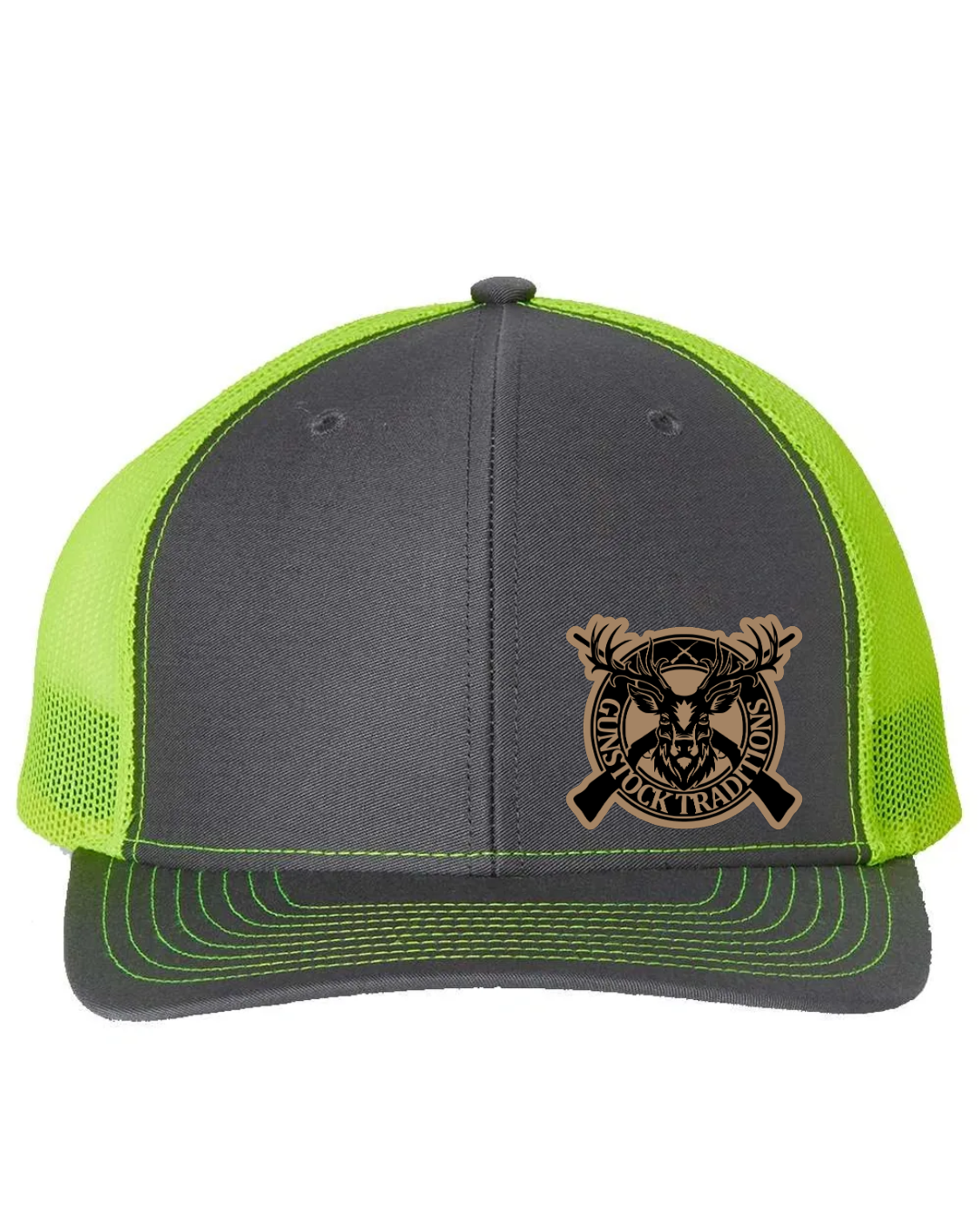 GST Mounted Leather Patch Richardson 112 Trucker Hat