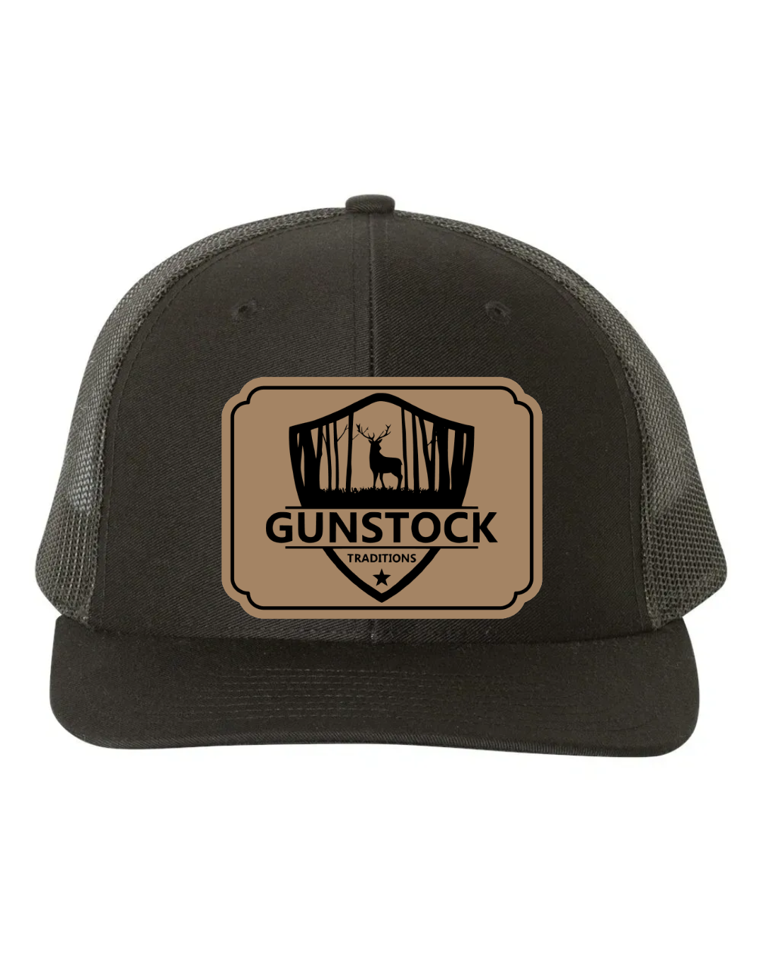 GST Badge Leather Patch Richardson 112 Trucker Hat