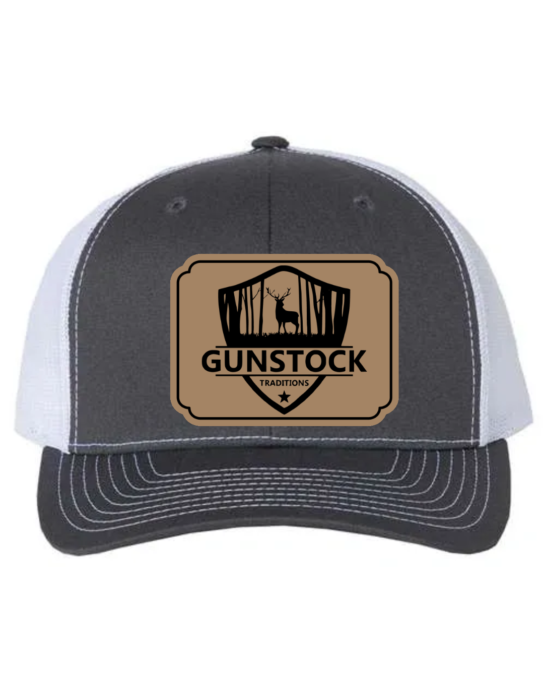GST Badge Leather Patch Richardson 112 Trucker Hat