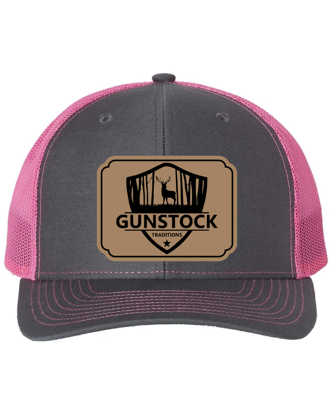 GST Badge Leather Patch Richardson 112 Trucker Hat
